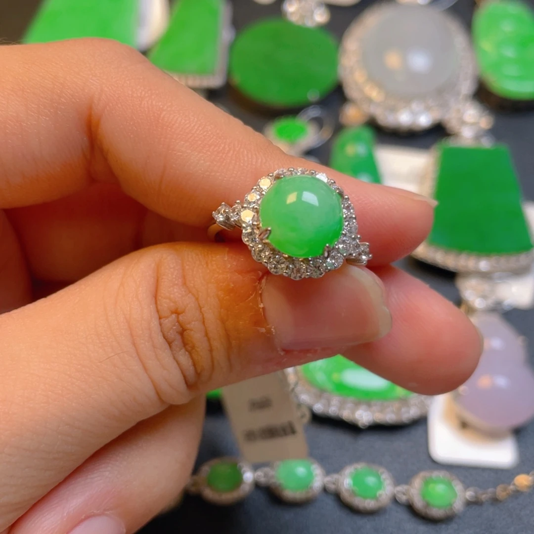 翡翠银S925镶嵌颈饰