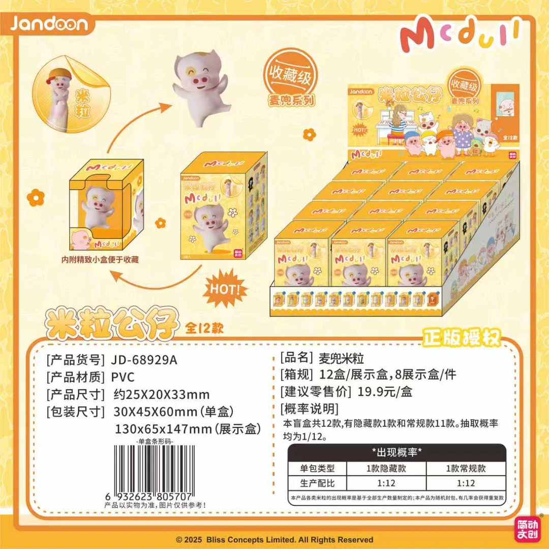 【米兜米粒公仔】蜡笔小新正品周边盲盒