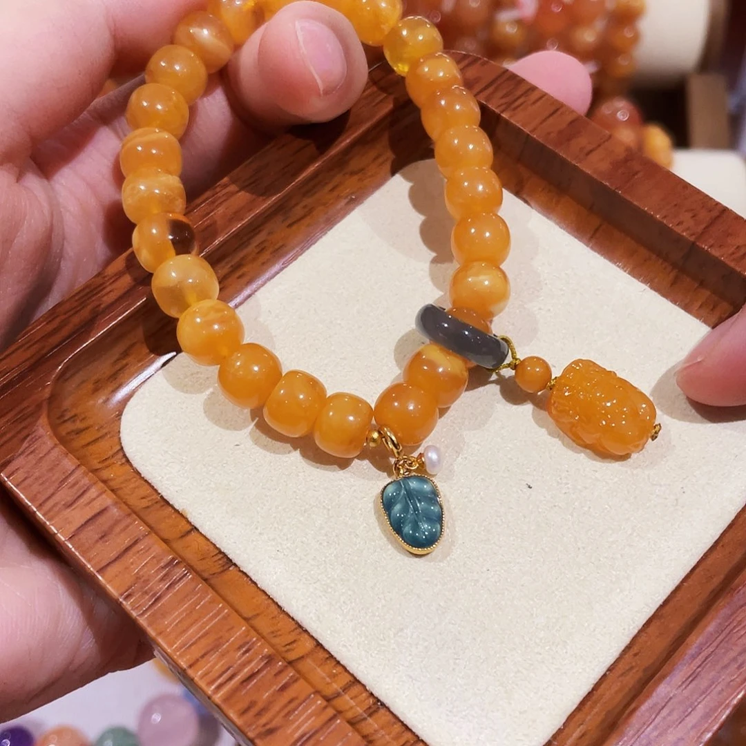 手链蜜蜡未镶嵌手串