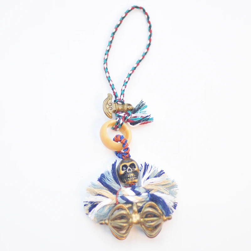 非金属布艺吊坠 【凰世今传】尼泊尔料器尸陀林主金刚杵挂件包挂