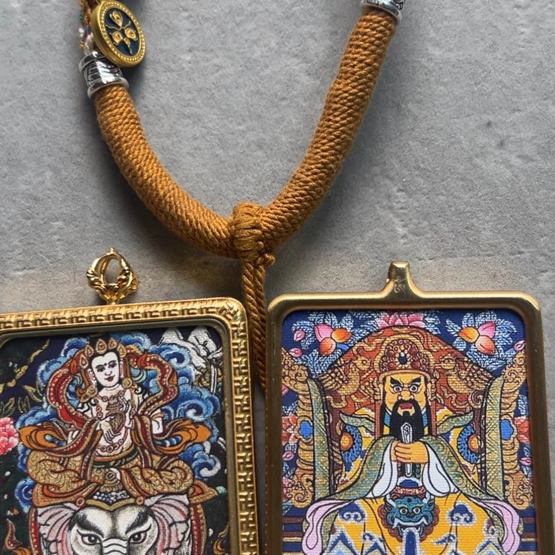 吊坠2**0双面定制 普贤 五爷