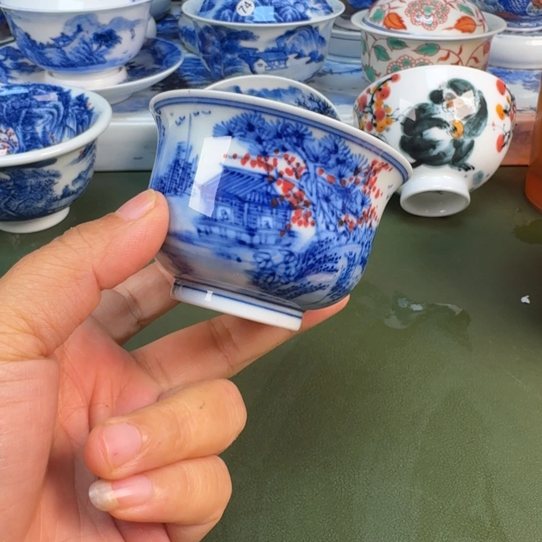 陶瓷景德镇纯手绘茶具圆圆253