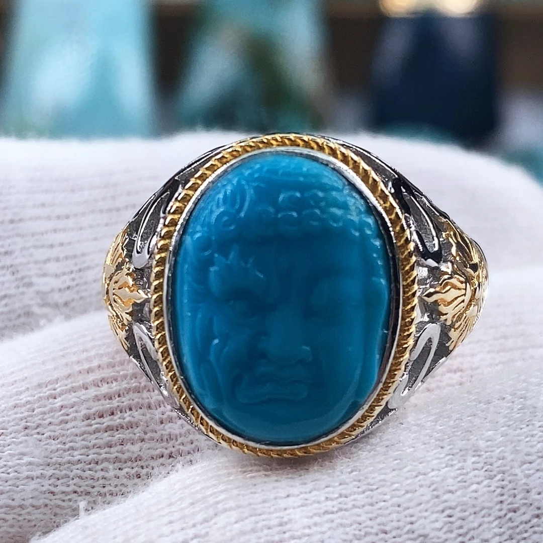 绿松石银S925镶嵌珠宝奇石