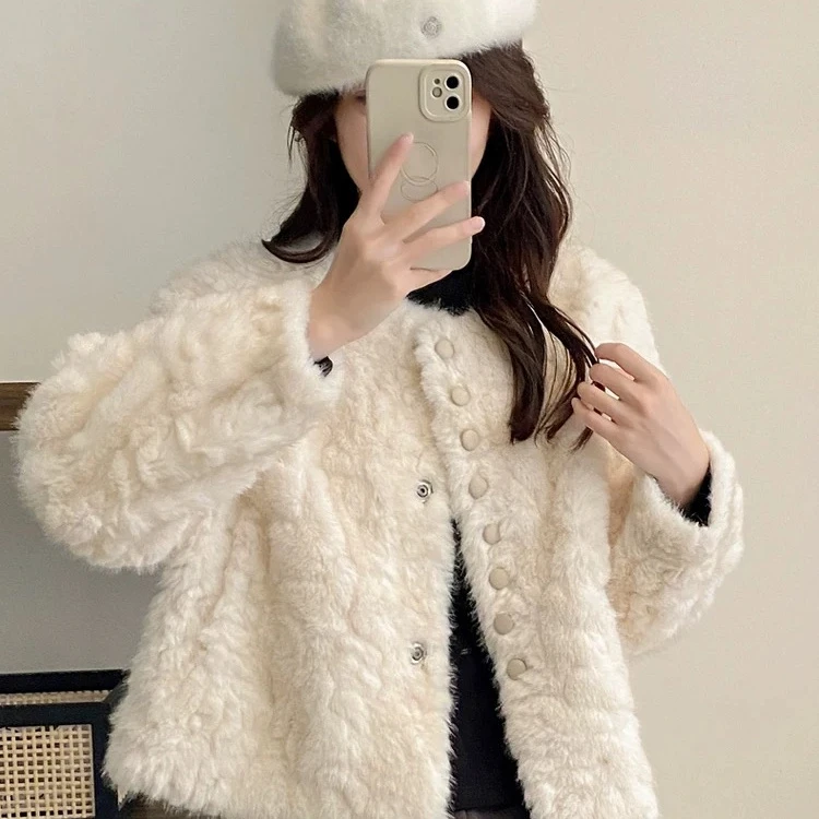 La Chapelle/拉夏贝尔秋冬款短外套上衣秋冬新款小香风洋气小个子