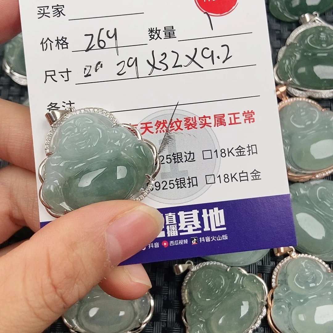 翡翠银S925镶嵌颈饰
