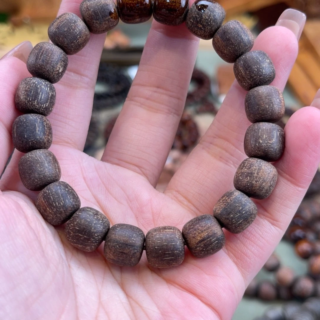 贡木手串/手链1011流沙金粗抛109