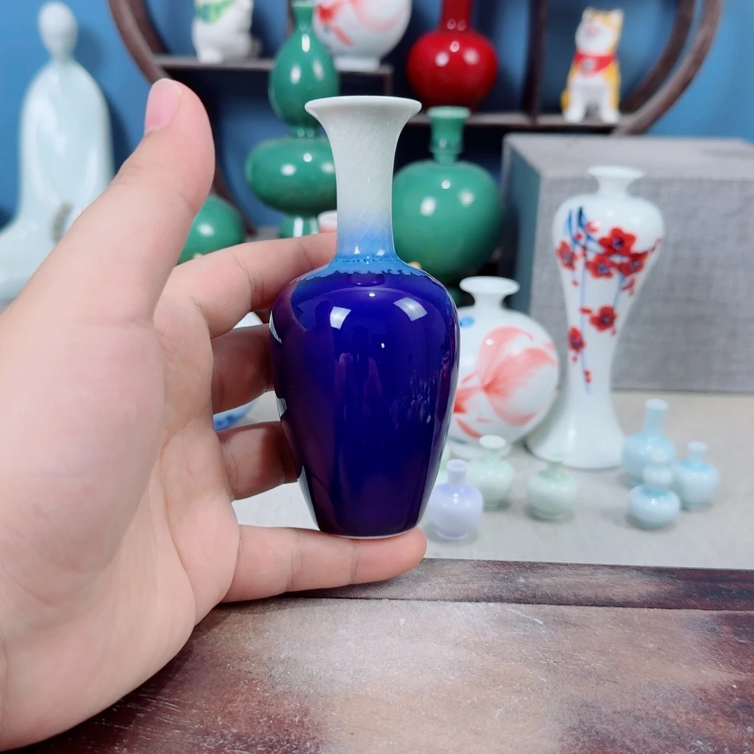 陶瓷手工小花器摆件