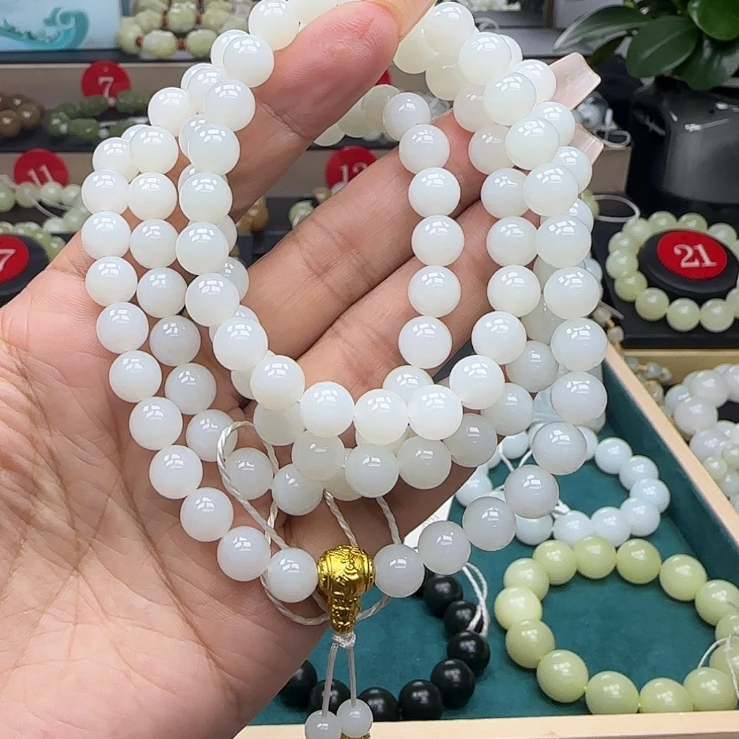 和田玉未镶嵌手链