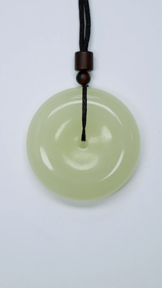 和田玉米达料平安扣 新品