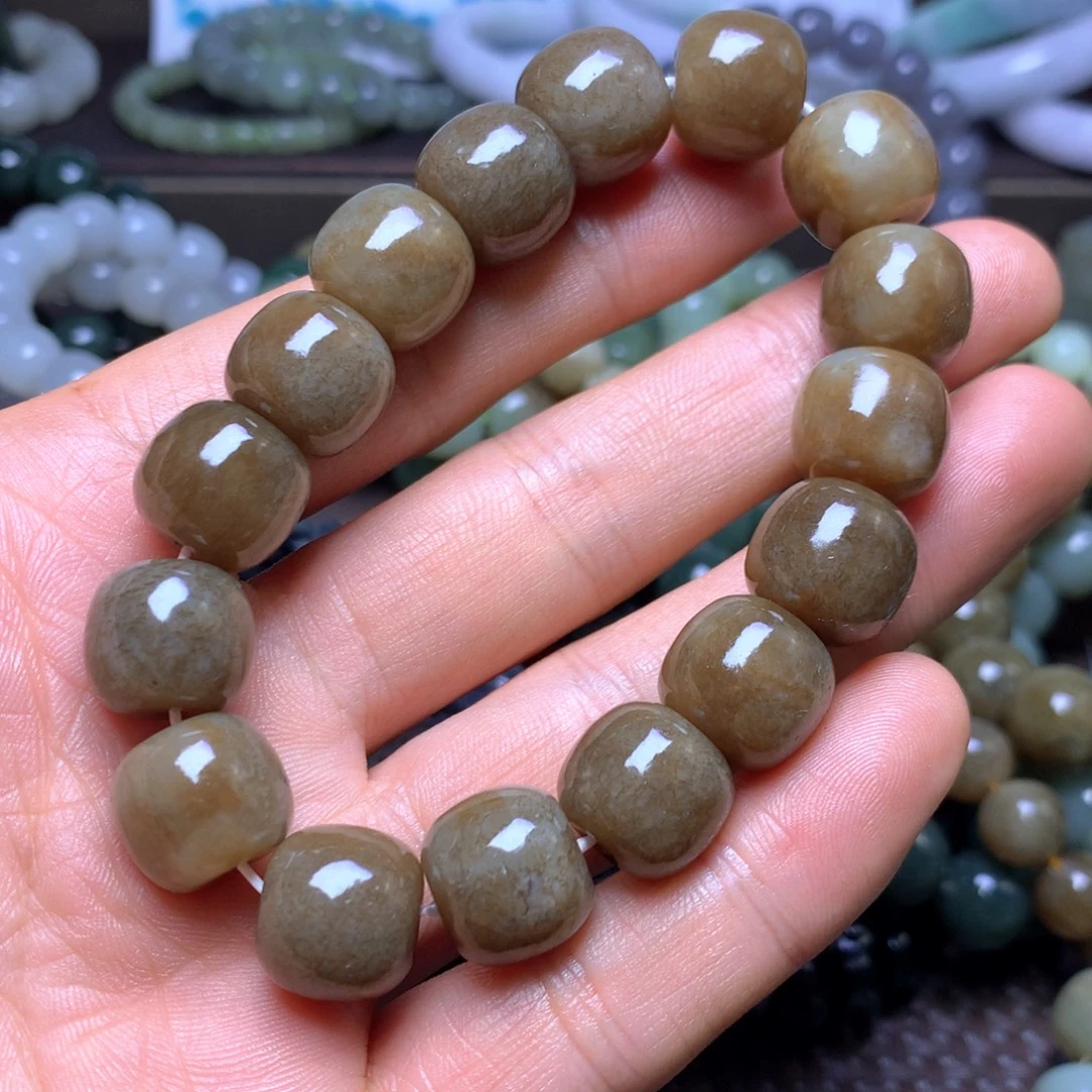 和田玉未镶嵌手串14