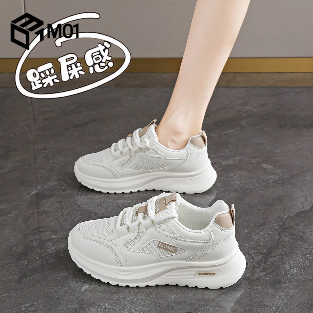 M01明星同款女鞋阿甘运动鞋女新款秋季不累脚减震小白跑鞋34码