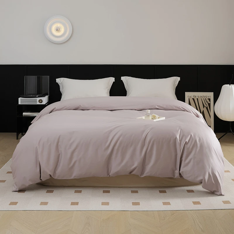 纯色被套  春夏新品长绒棉纯色系列单被套学生宿舍长绒棉贡缎被罩