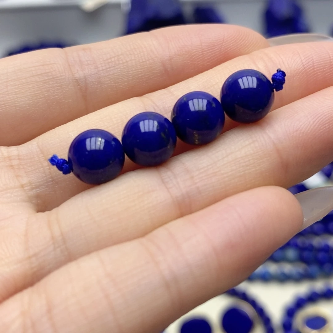 青金石未镶嵌耳饰隔珠8.6mm