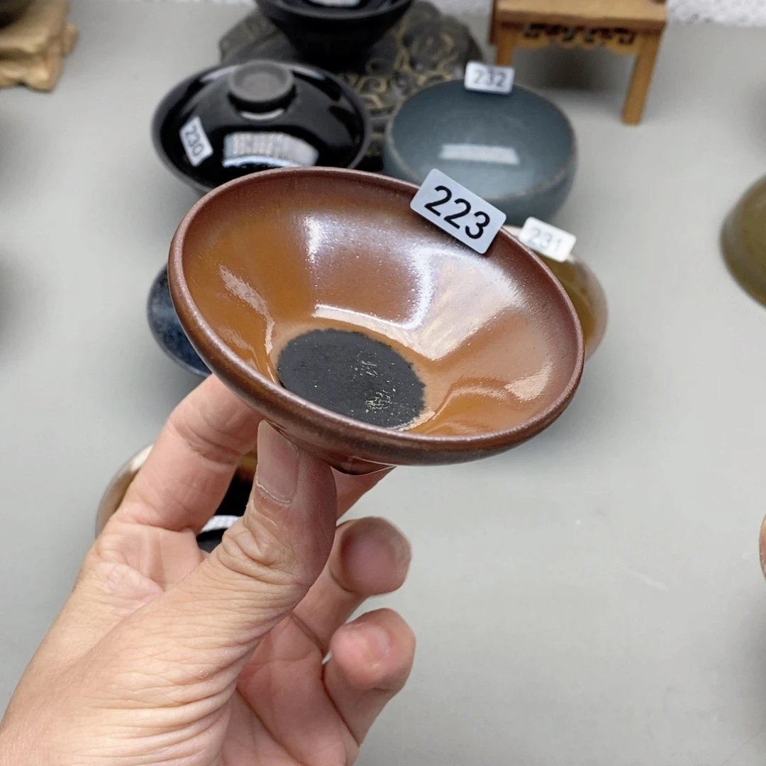 茶盏建盏主人杯漂亮223