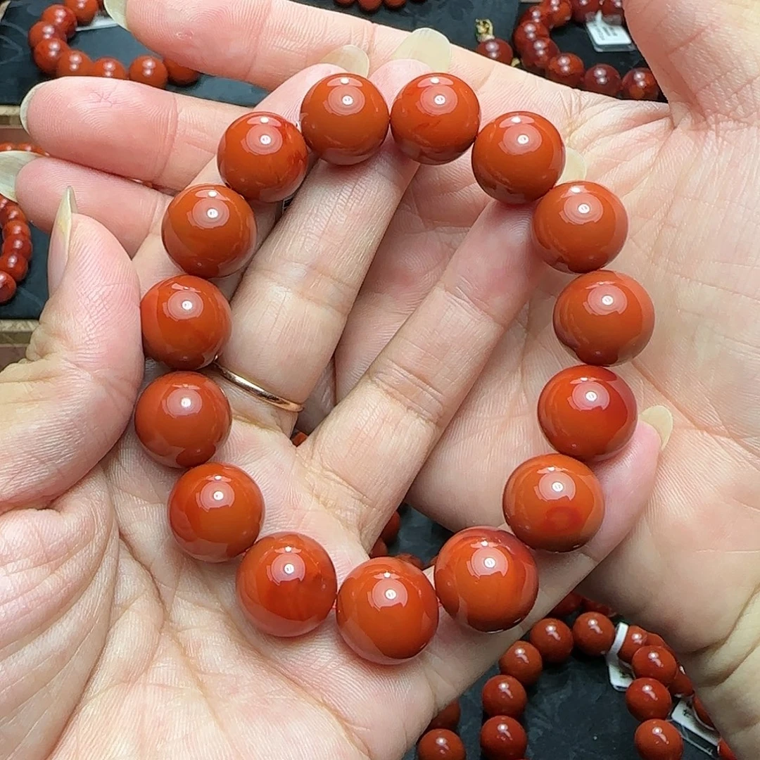 阿***耀南红玛瑙未镶嵌手串