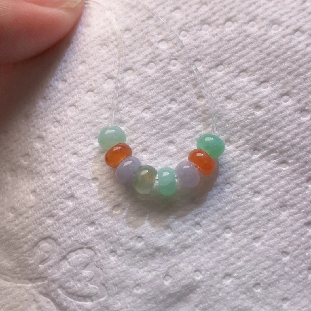 翡翠散珠七彩珠珠37