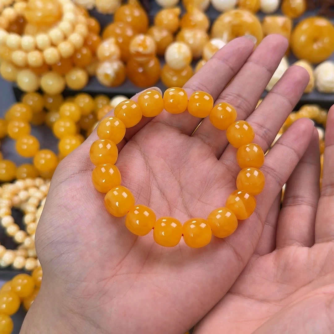 蜜蜡未镶嵌珠宝奇石同料13mm