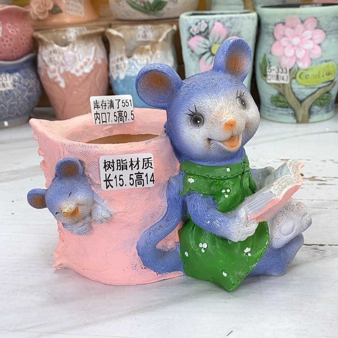 陶瓷@花盆@@5551树脂材质