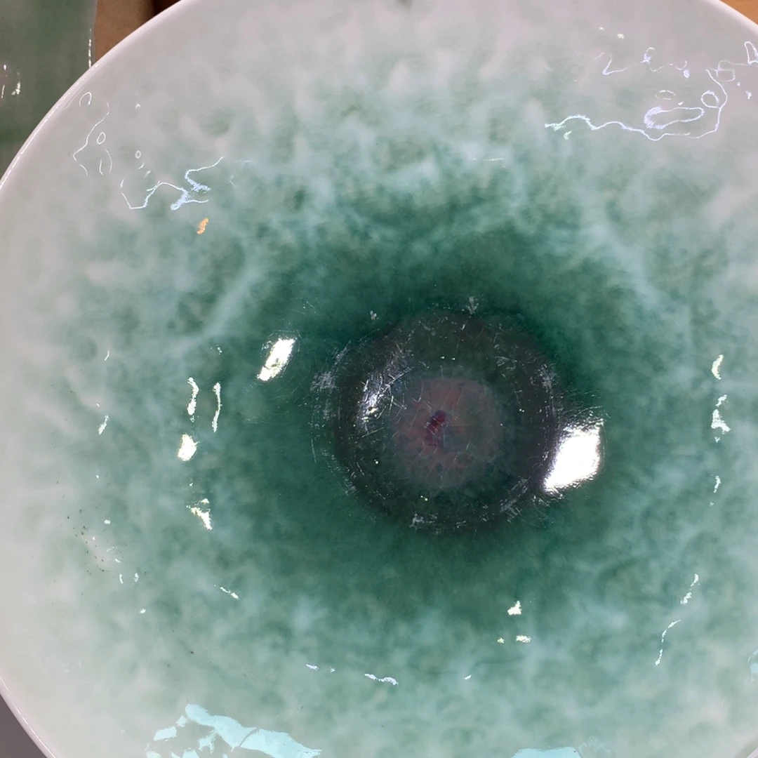 陶景德镇粗陶复古盘碗微瑕