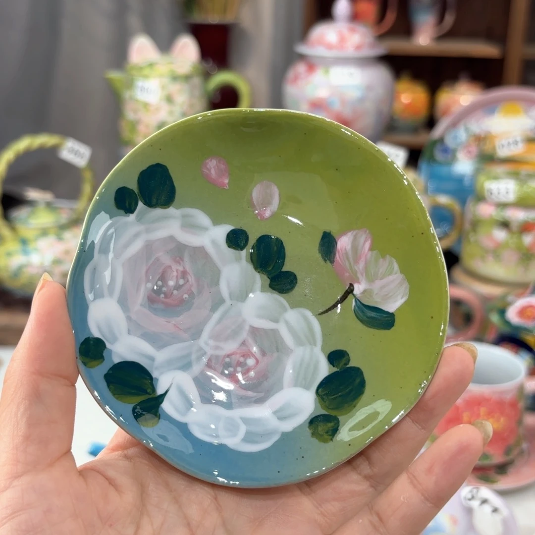 景德镇手绘高温釉下彩陶瓷茶具