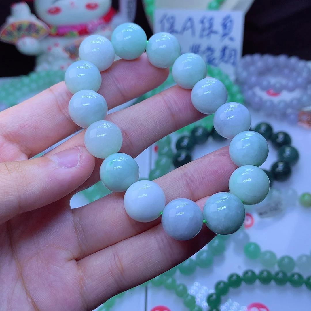 翡翠毛衣链未镶嵌