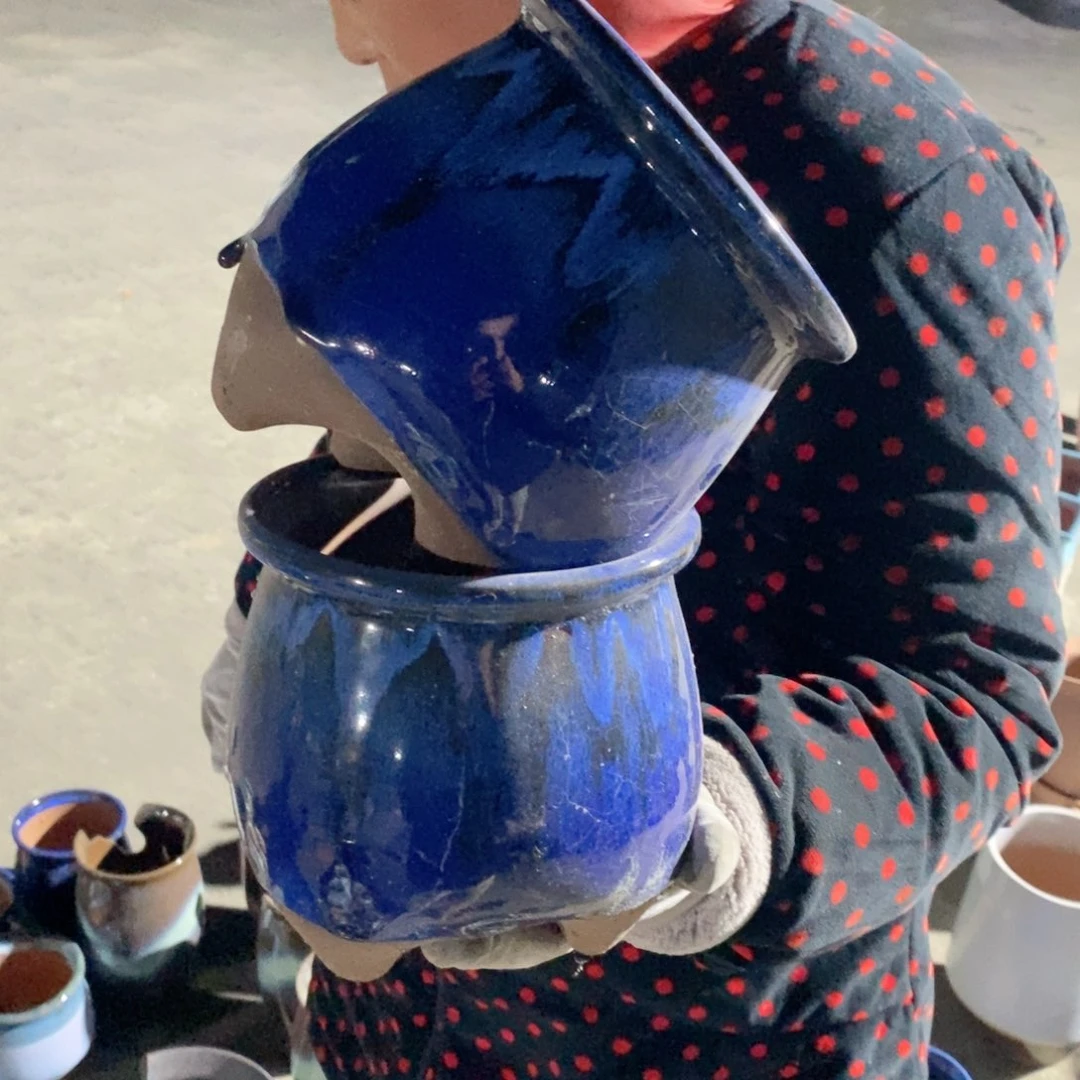 红陶口14高15瑕疵～