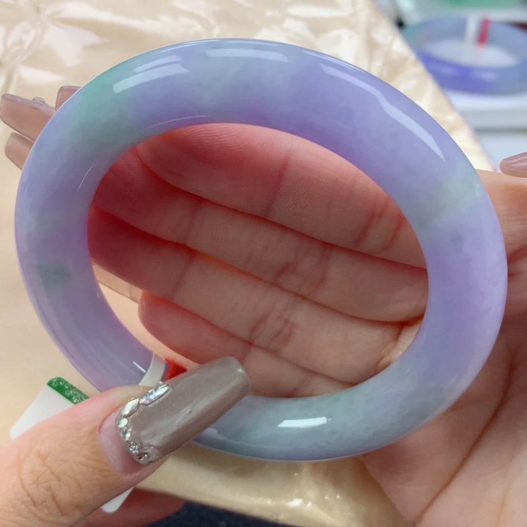 翡翠手镯未镶嵌58圆条