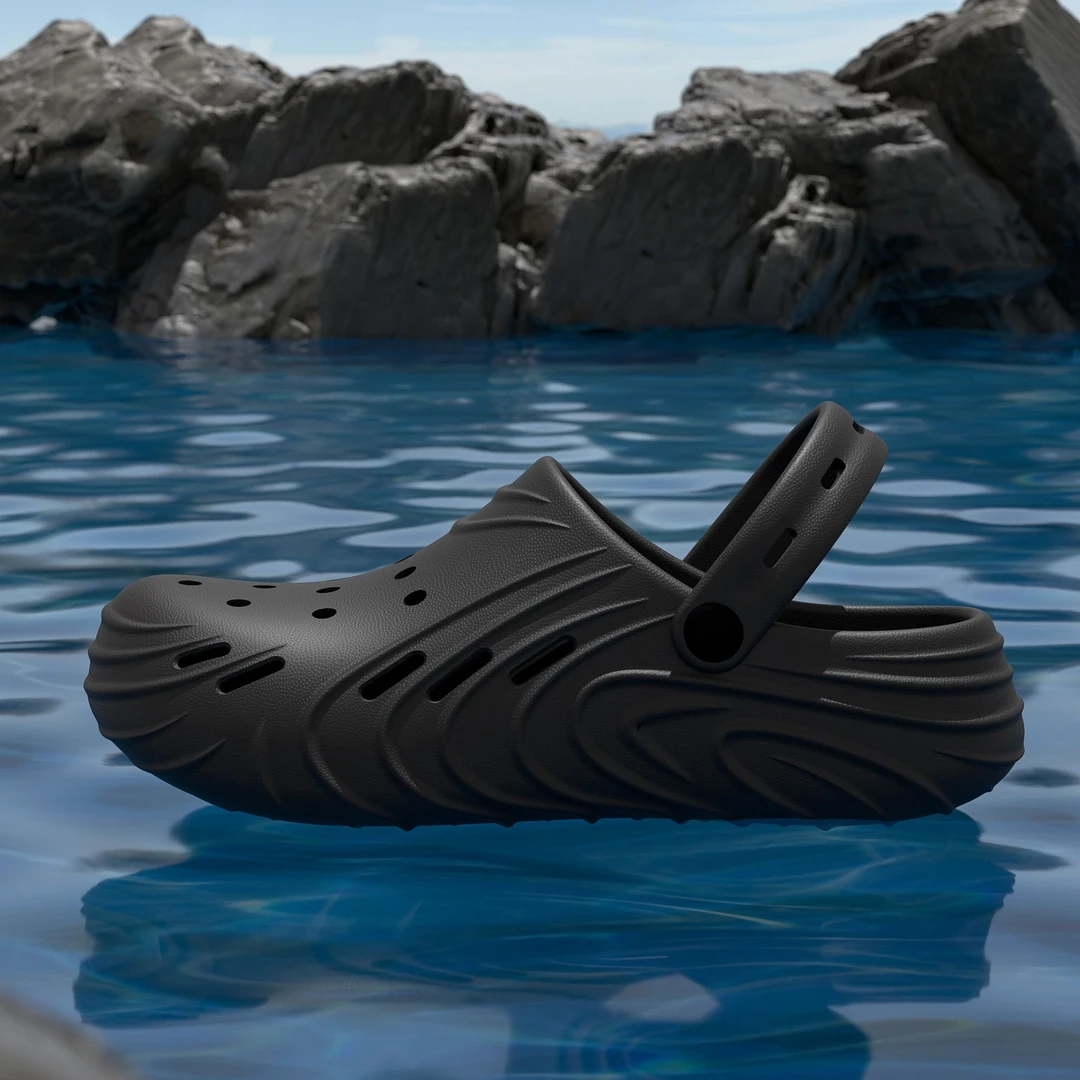 凉鞋男士夏季2025新款eva防臭防滑开车凉拖鞋沙滩洞洞鞋男款外穿