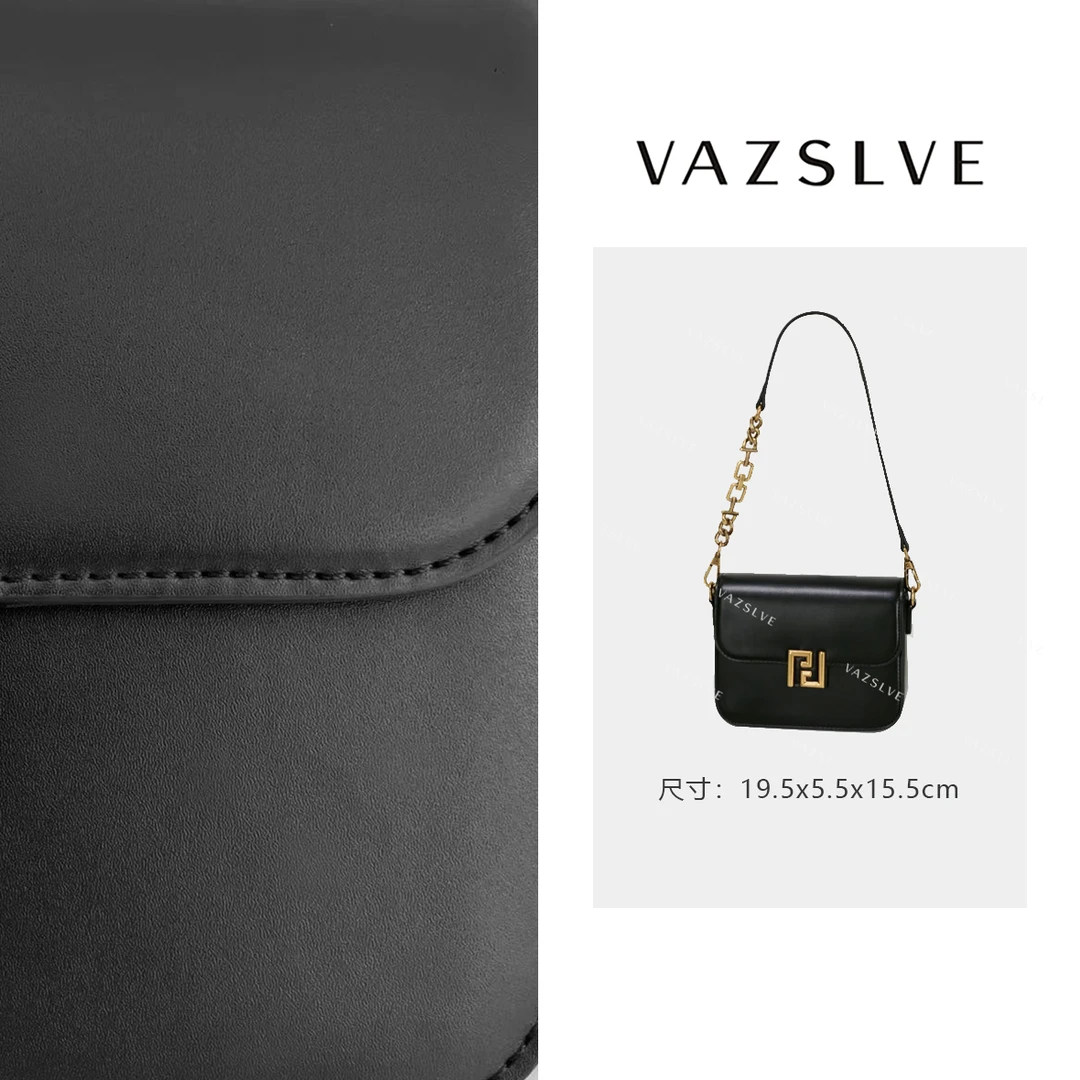 GQ-25162-黑色 气质条纹设计师韩版斜跨轻奢女包