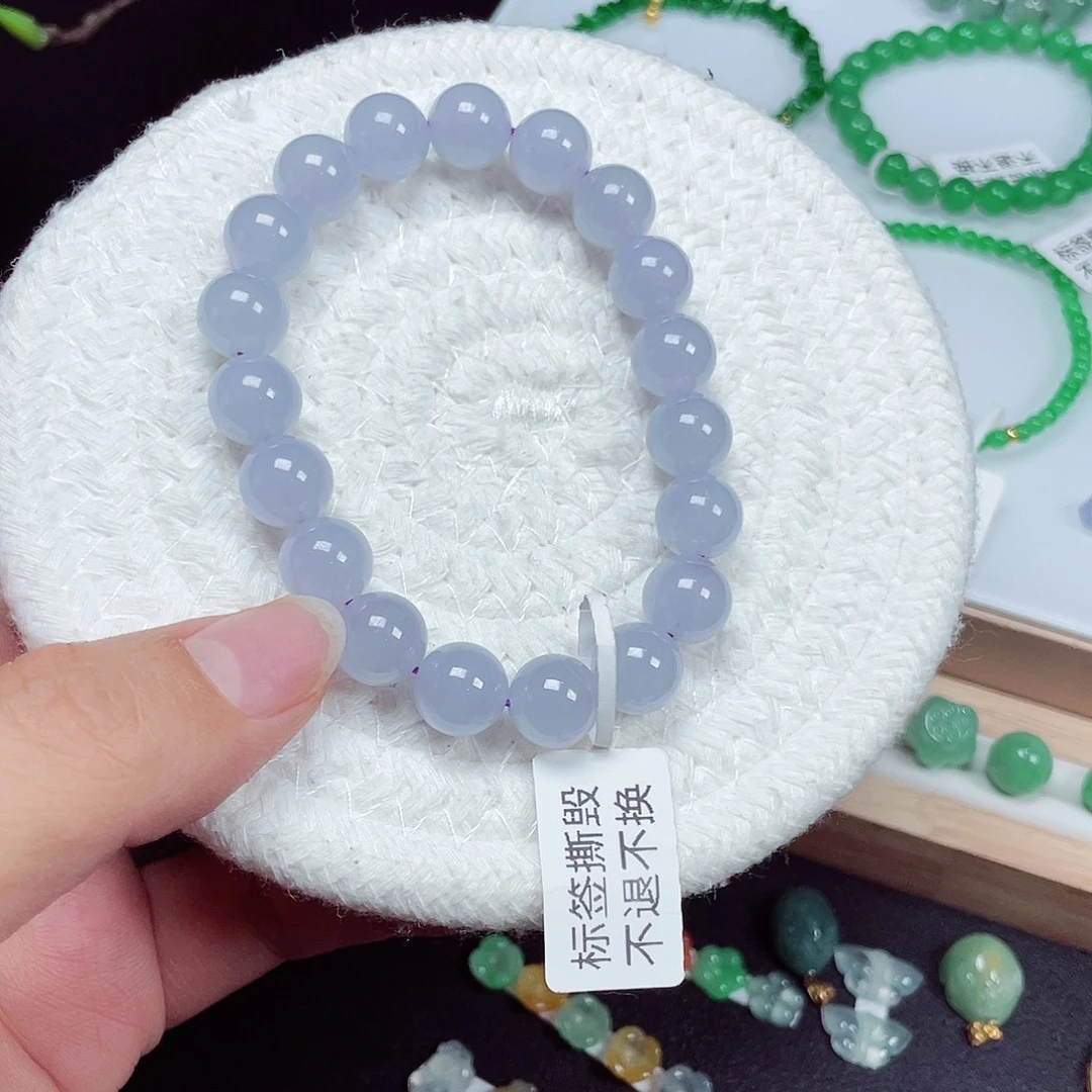 翡翠未镶嵌手链天然缅甸翡翠A货卡10