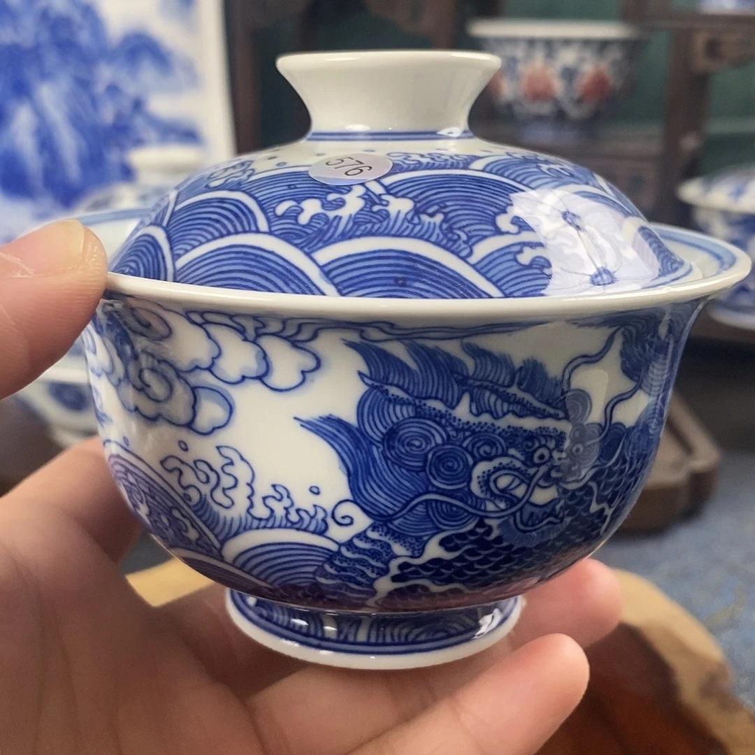 瓷片景德镇手绘青花茶器576