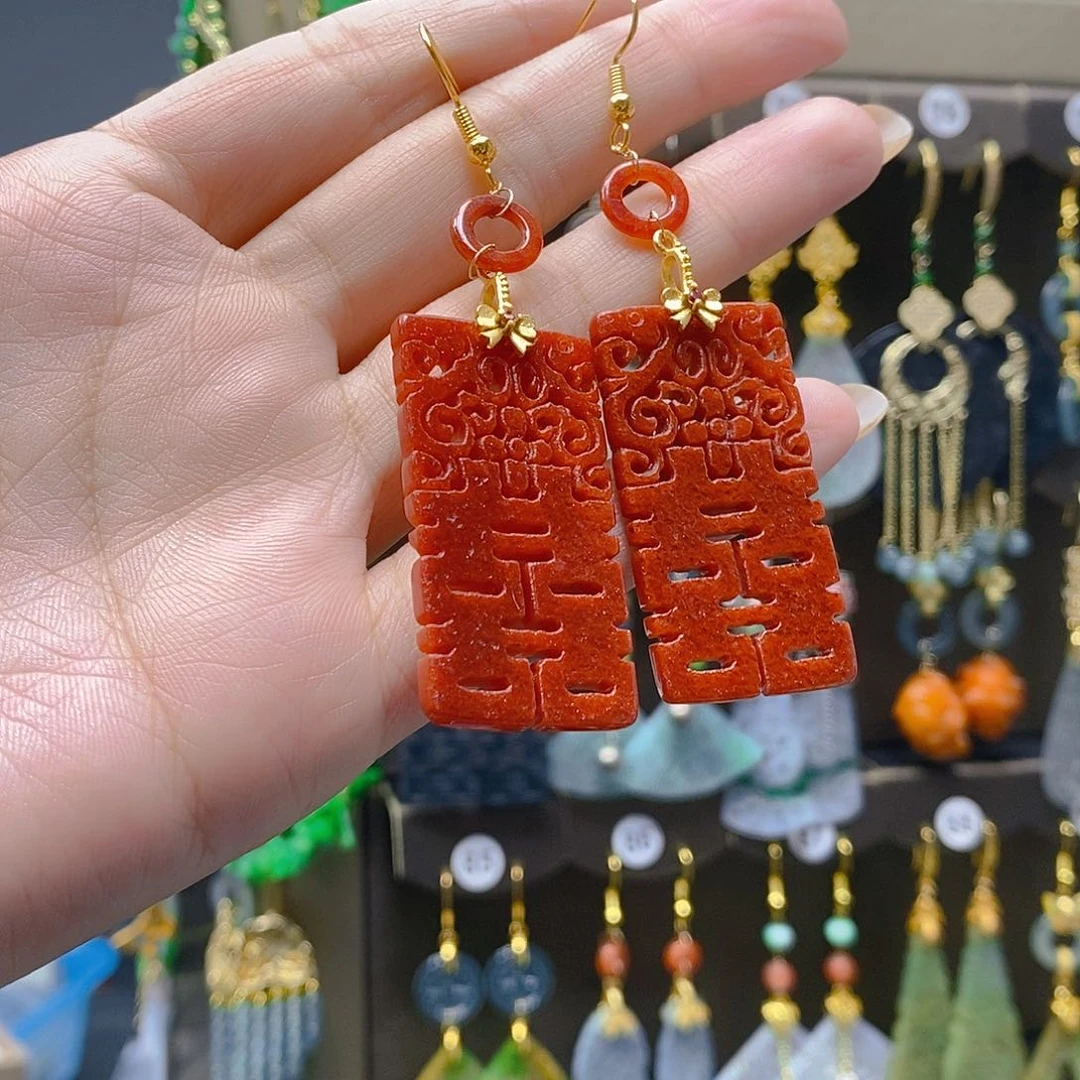 未镶嵌翡翠耳饰翡翠