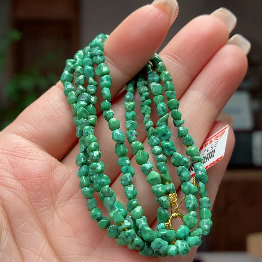 绿松石18K金镶嵌珠宝奇石