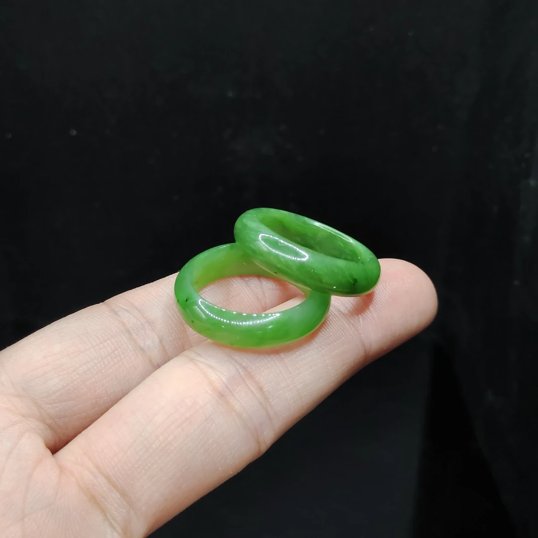 【老三珠宝】和田玉戒圈赠皮绳YC3【多样性发其一】均码无圈口