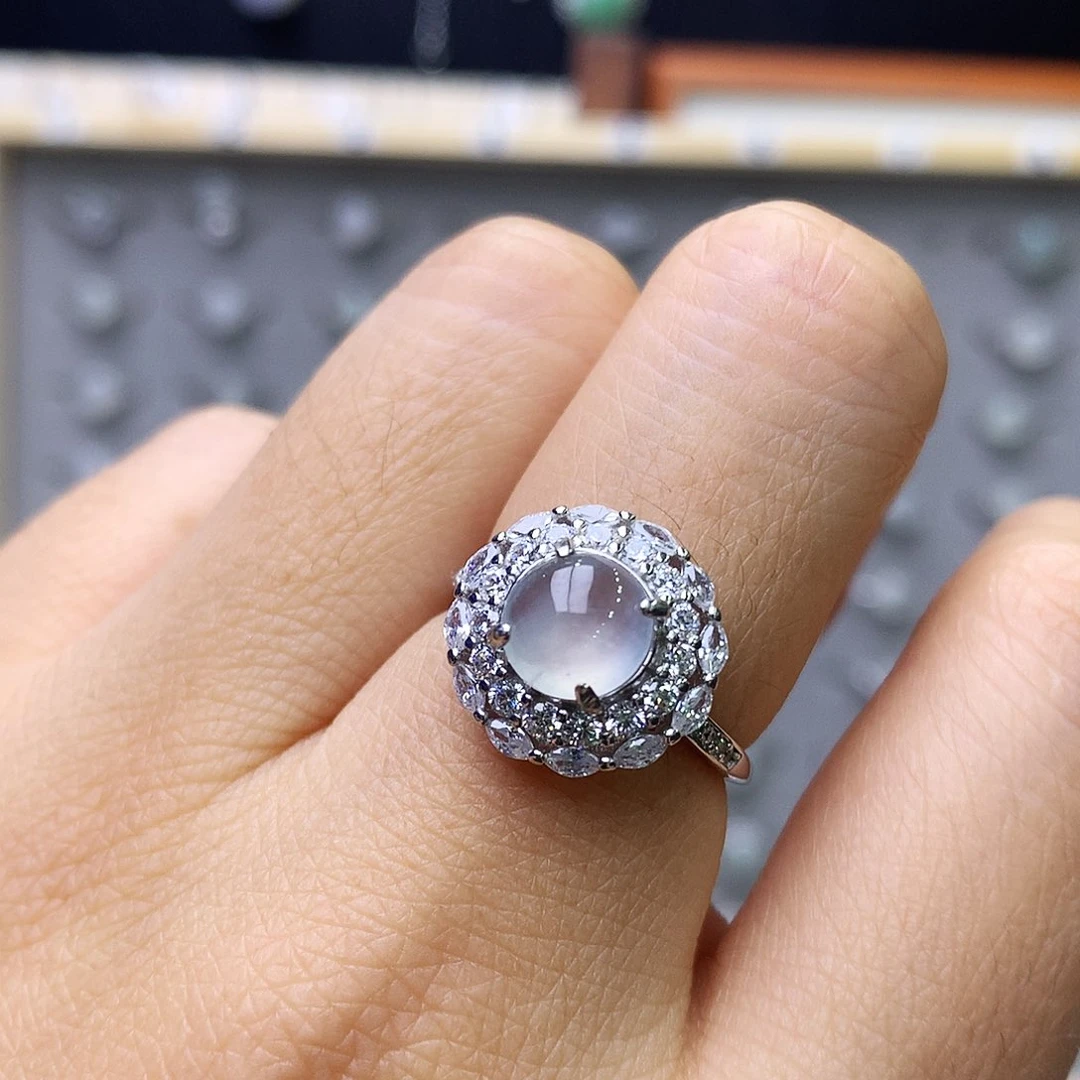 银S925镶嵌戒指翡翠09