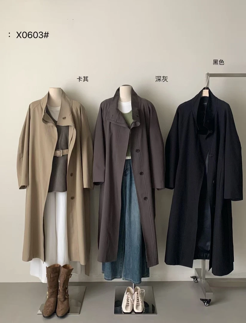 鑫燃KIKI 时尚高级感气质显瘦风衣外套 0603 RS