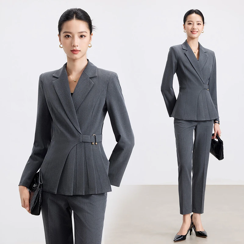 高端职业西装套装女珠宝店面试女神范前台经理工作服西装套装工装