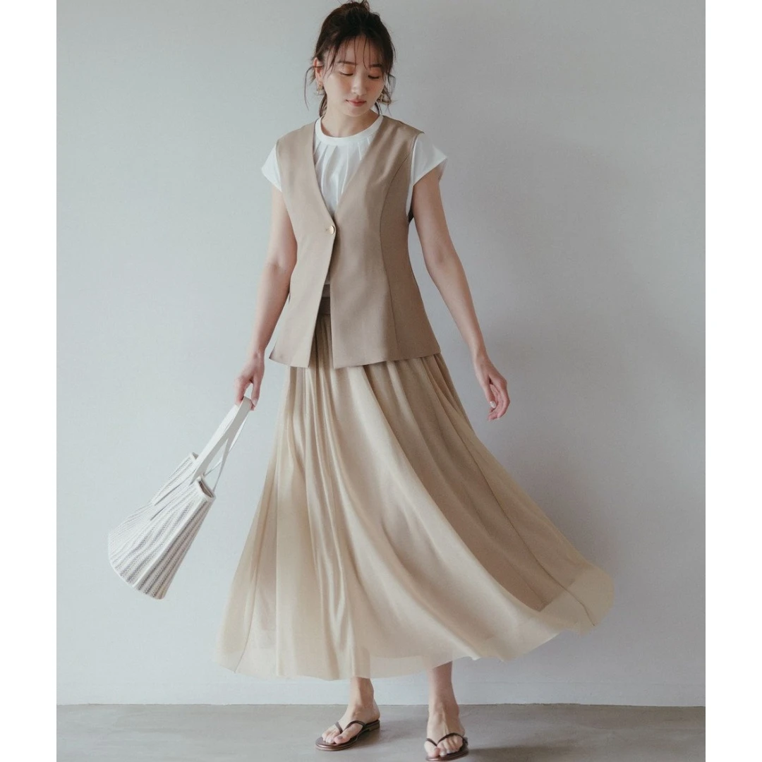 【胖虎家】 秋季新款 S 时尚气质百搭金银丝线薄纱裙套装