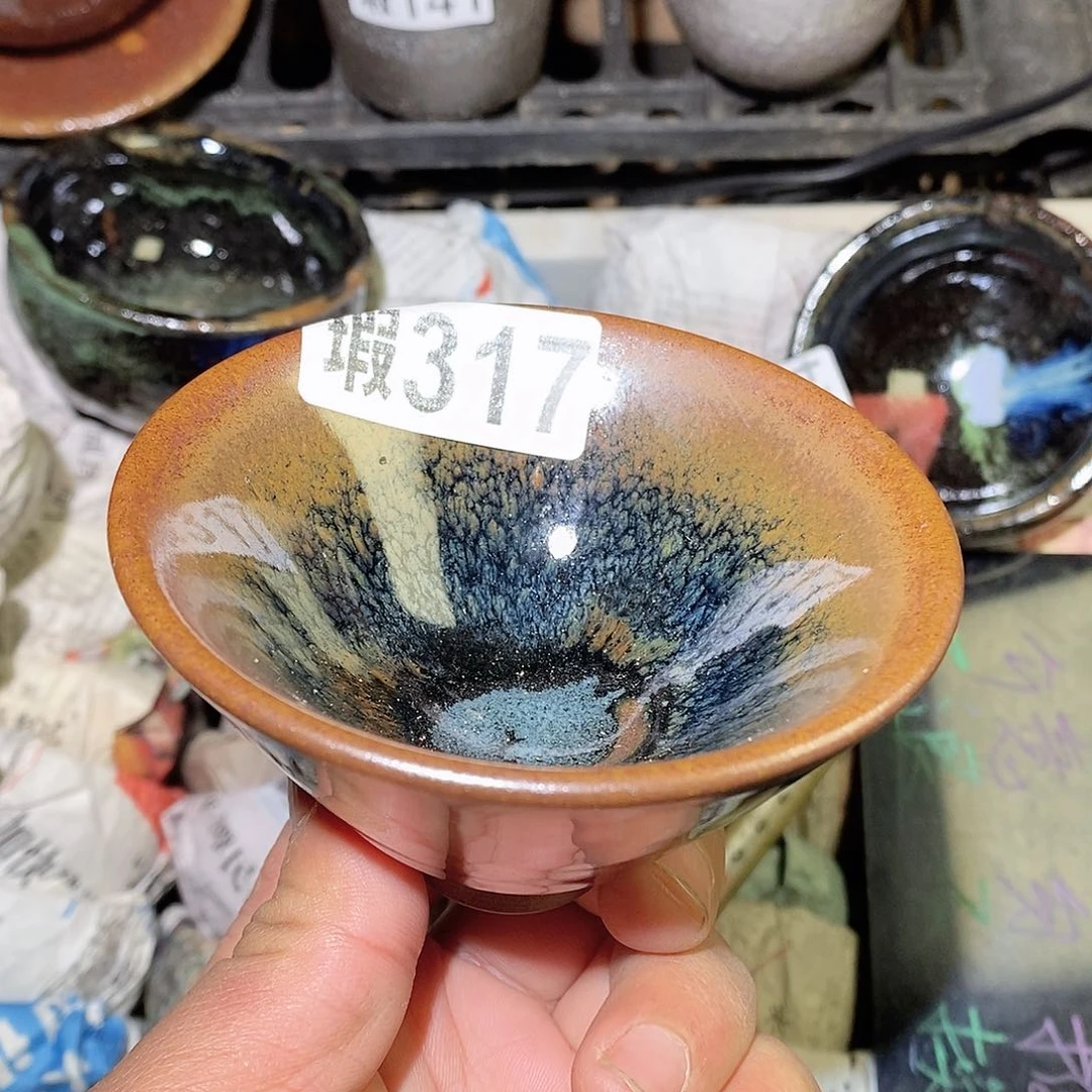 茶盏微瑕建盏主人杯子