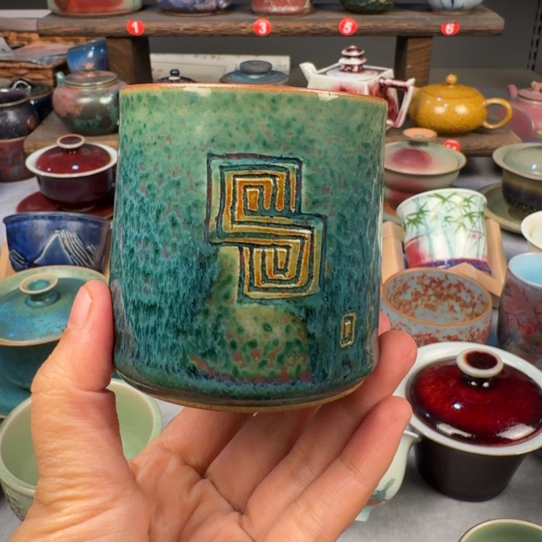 瓷片钧瓷单杯钧瓷单杯钧瓷