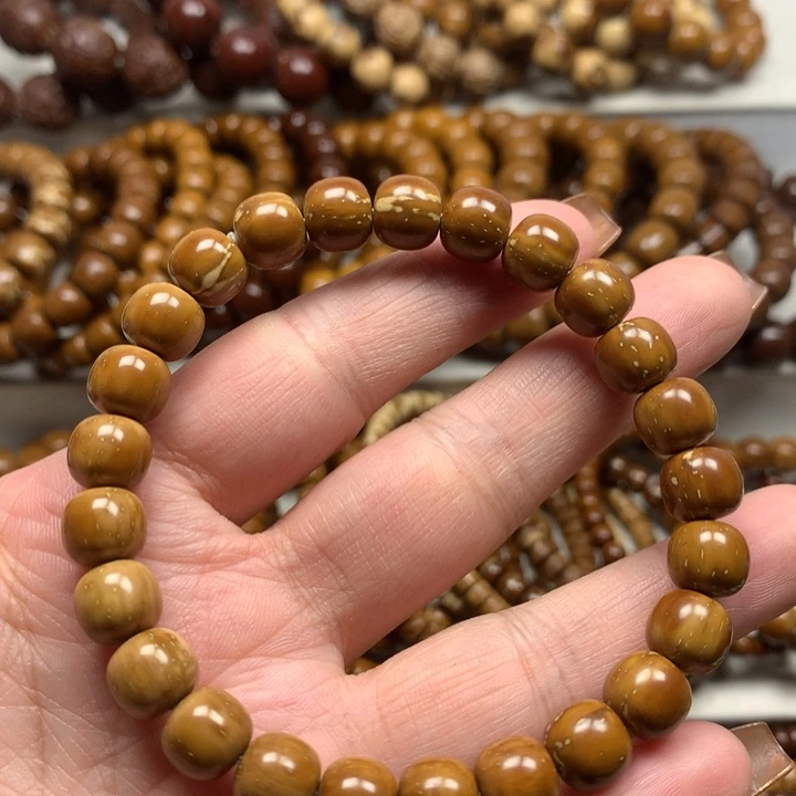 手串紫金鼠9mm实心老型微花皮单圈手串