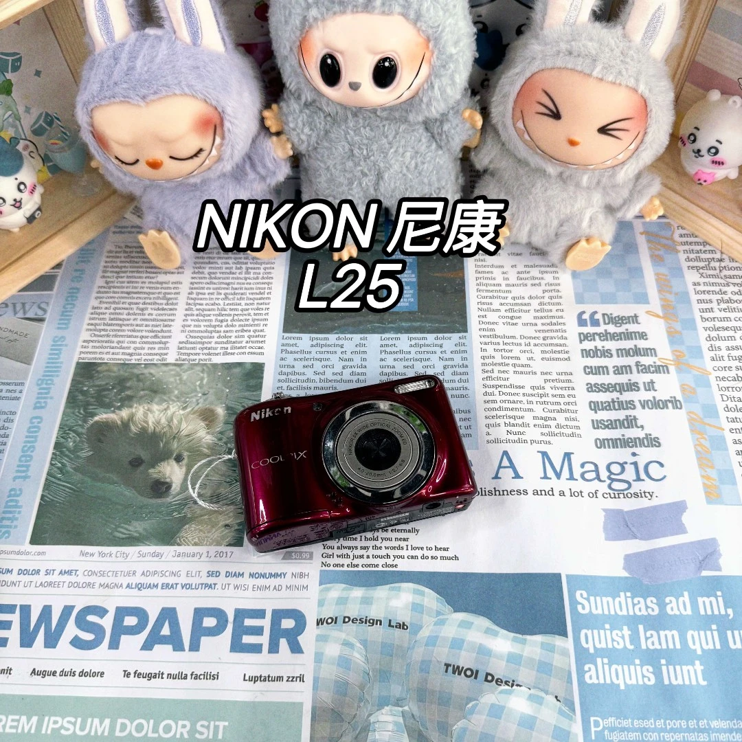 95新 Nikon/尼康 L25·95新红色ccd面包机二手产品售出no退换