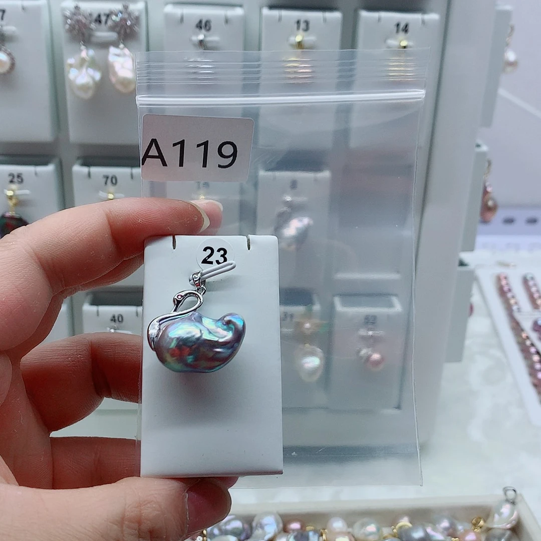 吊坠(不含链)合金淡水珍珠