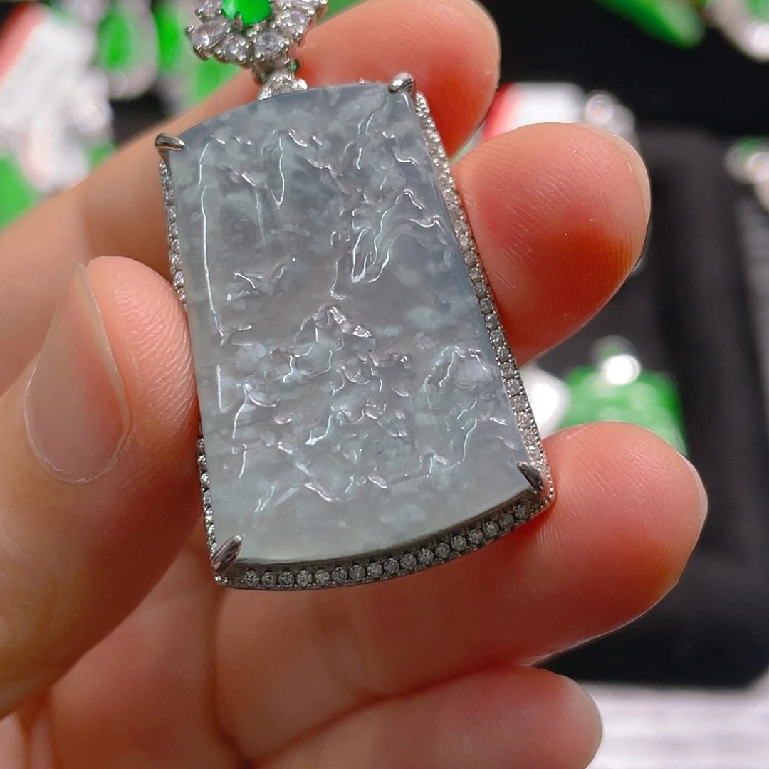 翡翠未镶嵌吊坠(不含链)