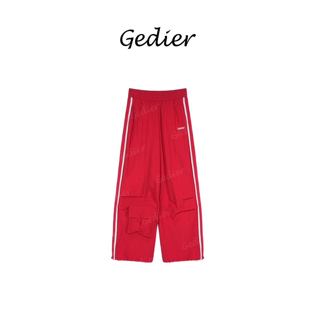 【歌蒂尔】2025夏季简约高级休闲时尚宽松直筒裤艺菲同款KG520520Y