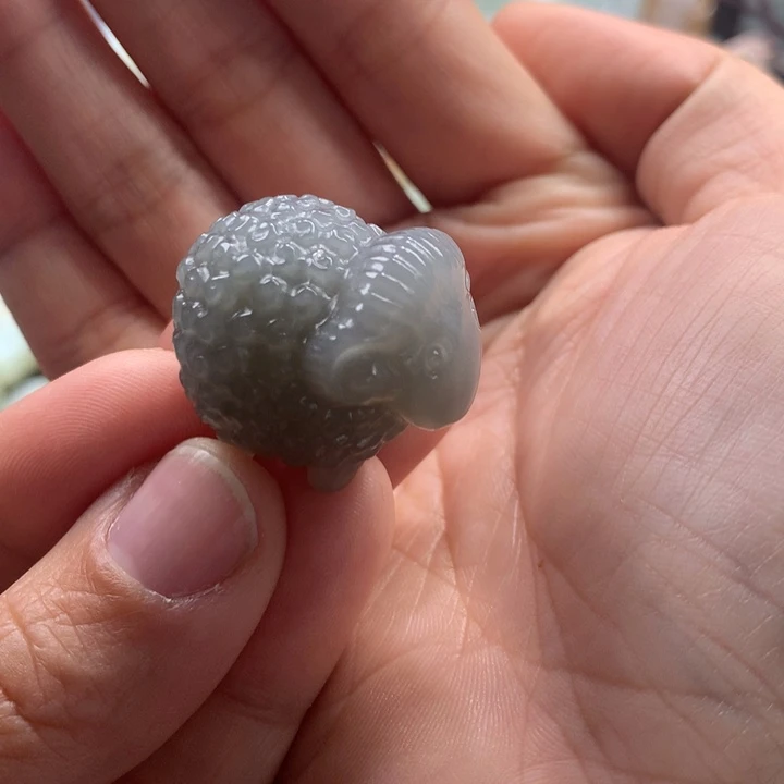 和田玉颈饰未镶嵌青*