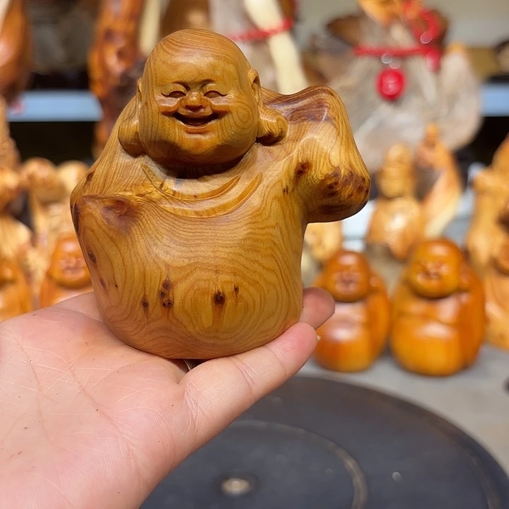 柏木太行崖柏弥勒佛留疤