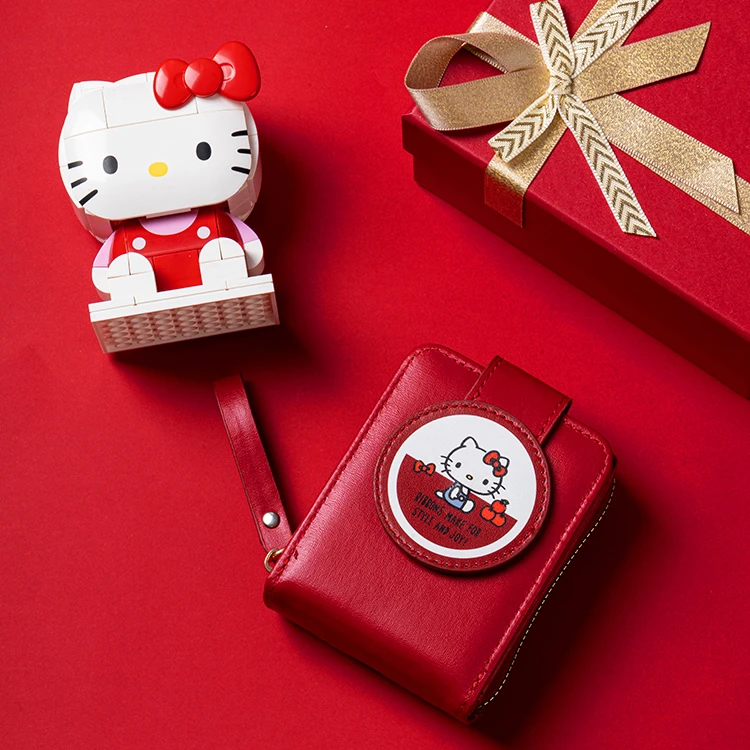 新款可爱kitty猫卡包大容量多卡位多功能证件收纳包便携式零钱包
