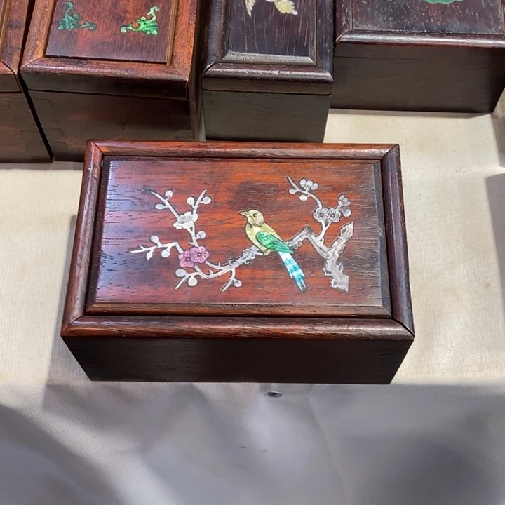 木15长喜鹊登梅抽拉盒