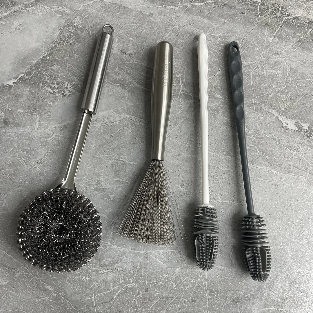 全钢加厚一体锅刷两件套必备轻奢现代高级感简约高颜值【汤家限定】